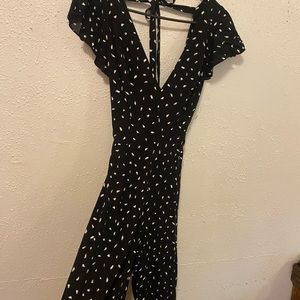 Lulu black and white romper small